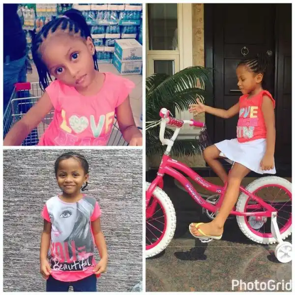 Peter Okoye Celebrates His Daughter, Aliona